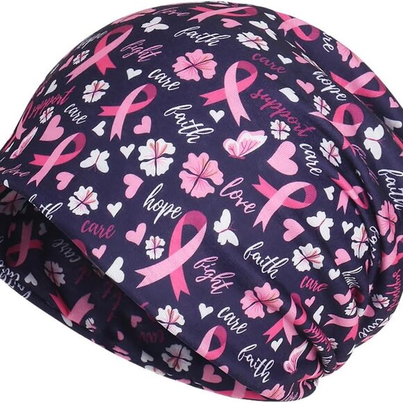 Sweet Heartwarming Breast Cancer Beanie Hat, Romantic Knitted Hat, Cancer Headwe - Picture 9 of 9